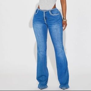 NWT FASHION NOVA Low Rise Boot Cut Stretch Jeans
